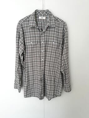 ONWARD RESERVE Men's Milton Utility Flannel in Blue Green Plaid